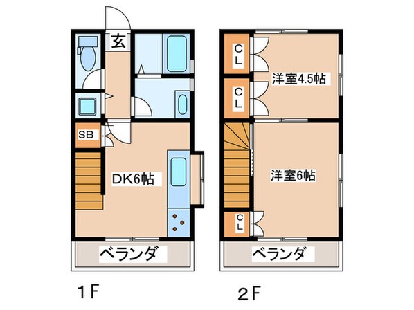 第４秦ハイツの物件間取画像